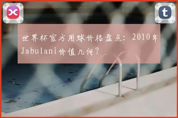 世界杯官方用球价格盘点：2010年Jabulani价值几何？